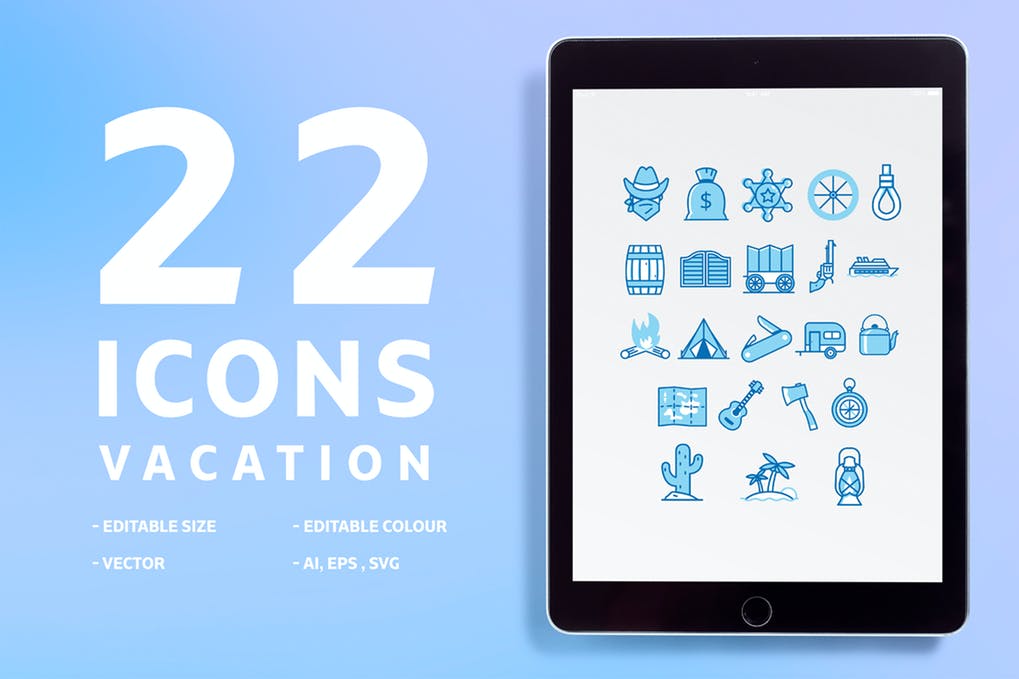 Free Vacation icons Download