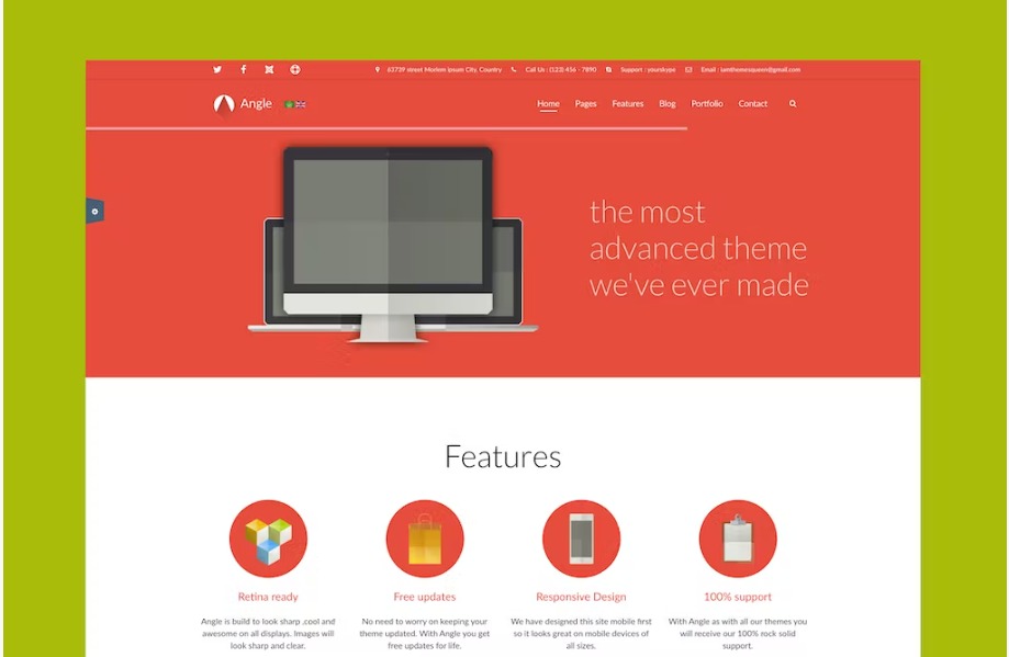 Free Angle Responsive MultiPurpose Joomla Theme Download