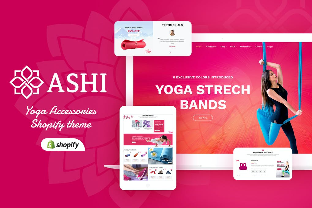 Free Ashi Yoga Fitness Shopify Theme Download