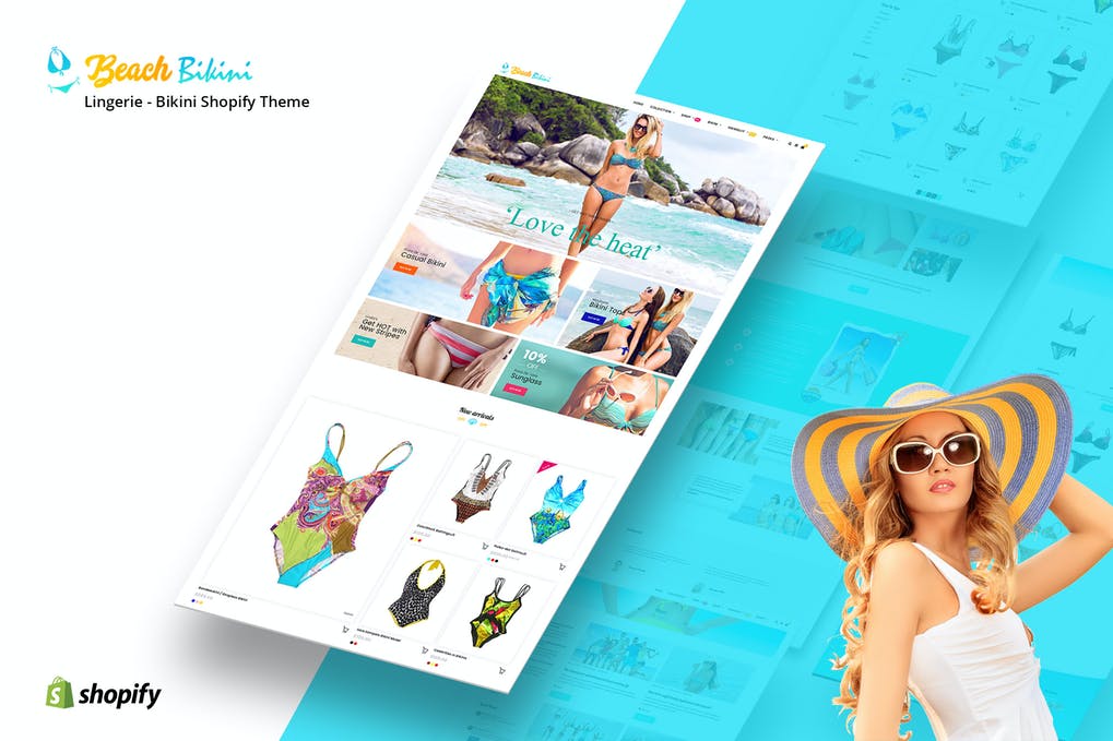 Free Bikini Beach Lingerie Bikini Shopify Theme Download