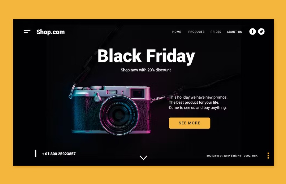 Black Friday Shopping - Landing Page