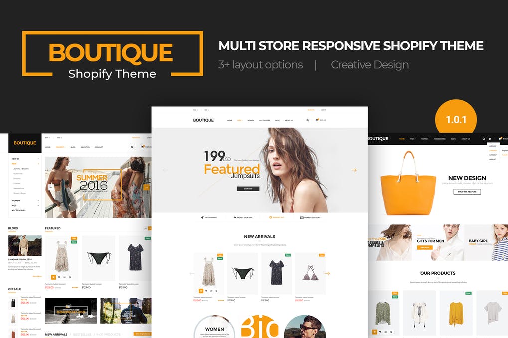 Free Boutique Multi Store Responsive Shopify Theme Download