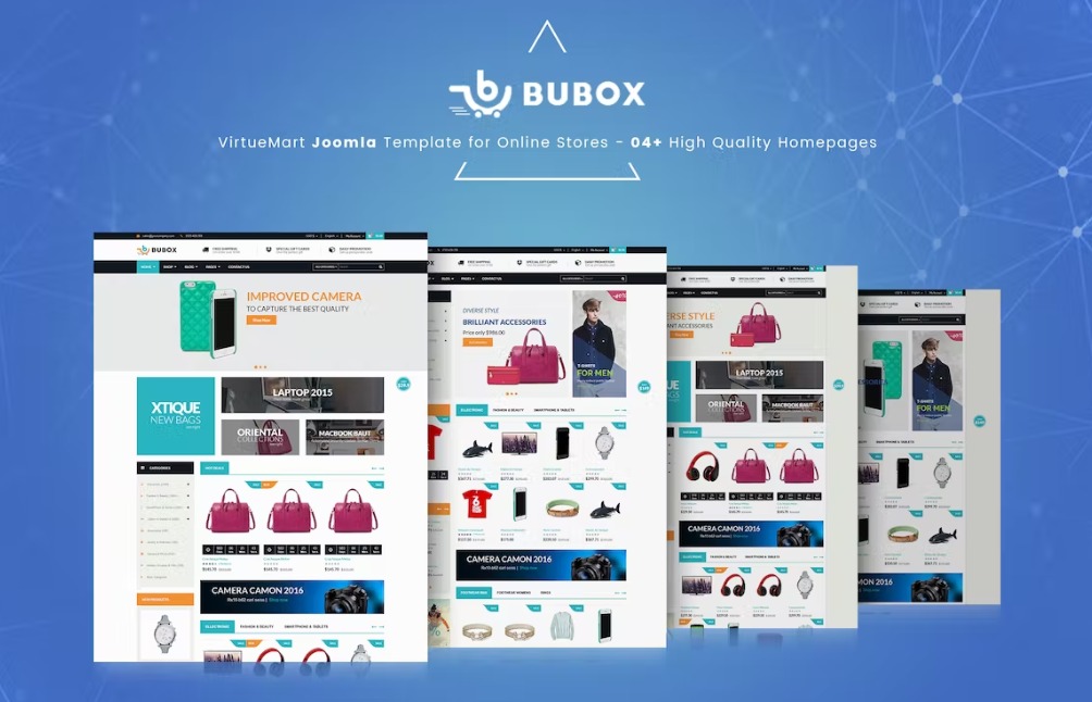 Free Bubox VirtueMart Joomla Template for Online Store Download