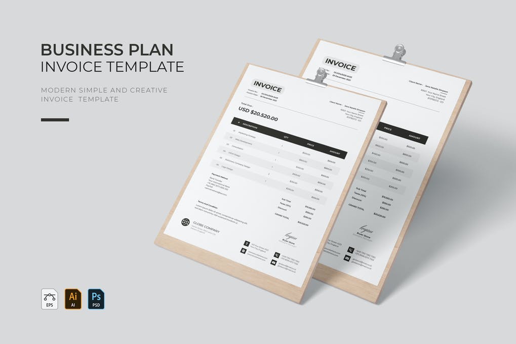 Free Business Plan Invoice Download