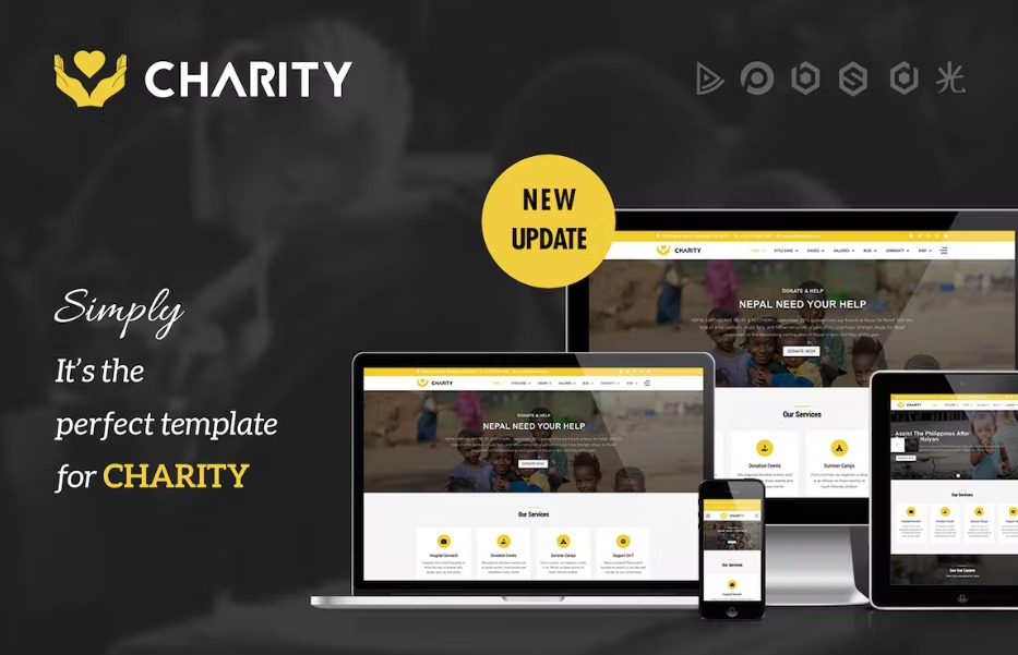 Free Charity Nonprofit, Fundraising Joomla 4 Template Download