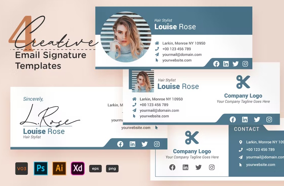 Creative Email Signature V03