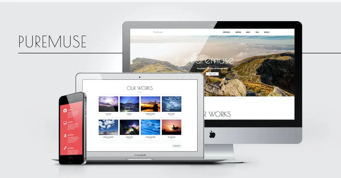 Free Puremuse - Clean Muse Template for Portfolios & Creatives Download