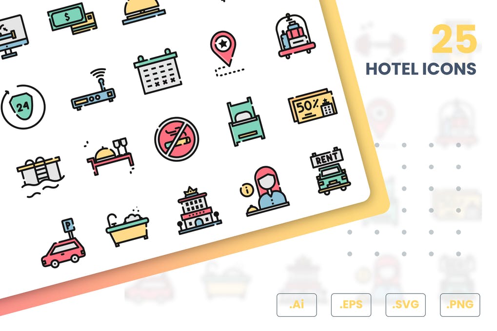 Free Hotel Icons Set Download