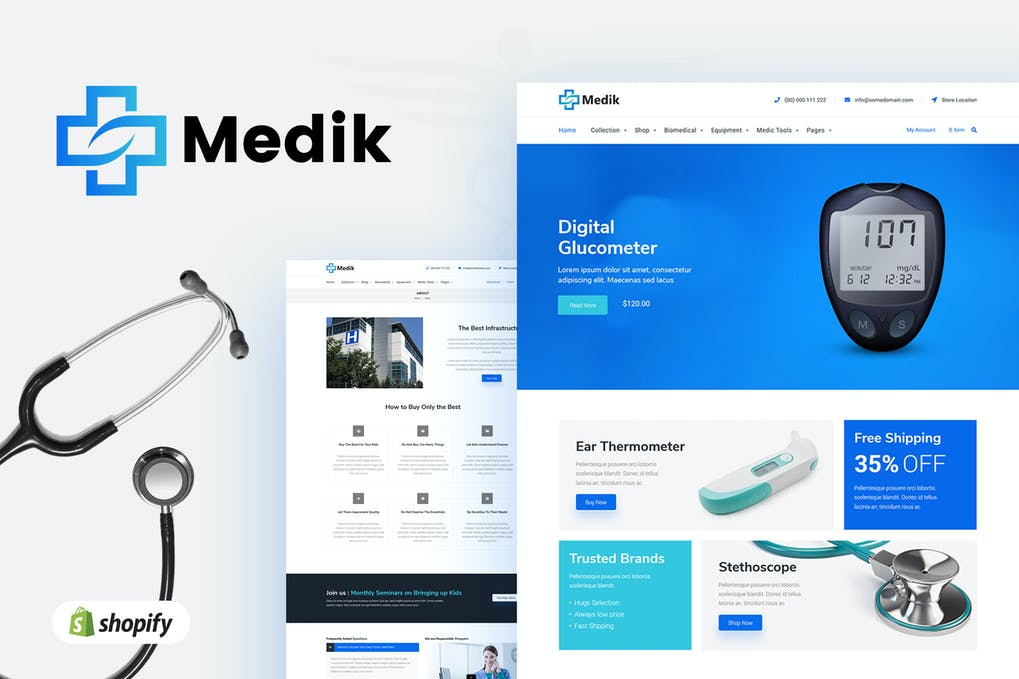 Free Medik Medical Shopify Theme download