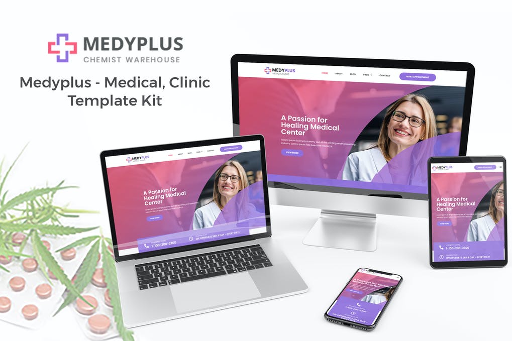 Free Medyplus Medical Clinic Template Kit Download