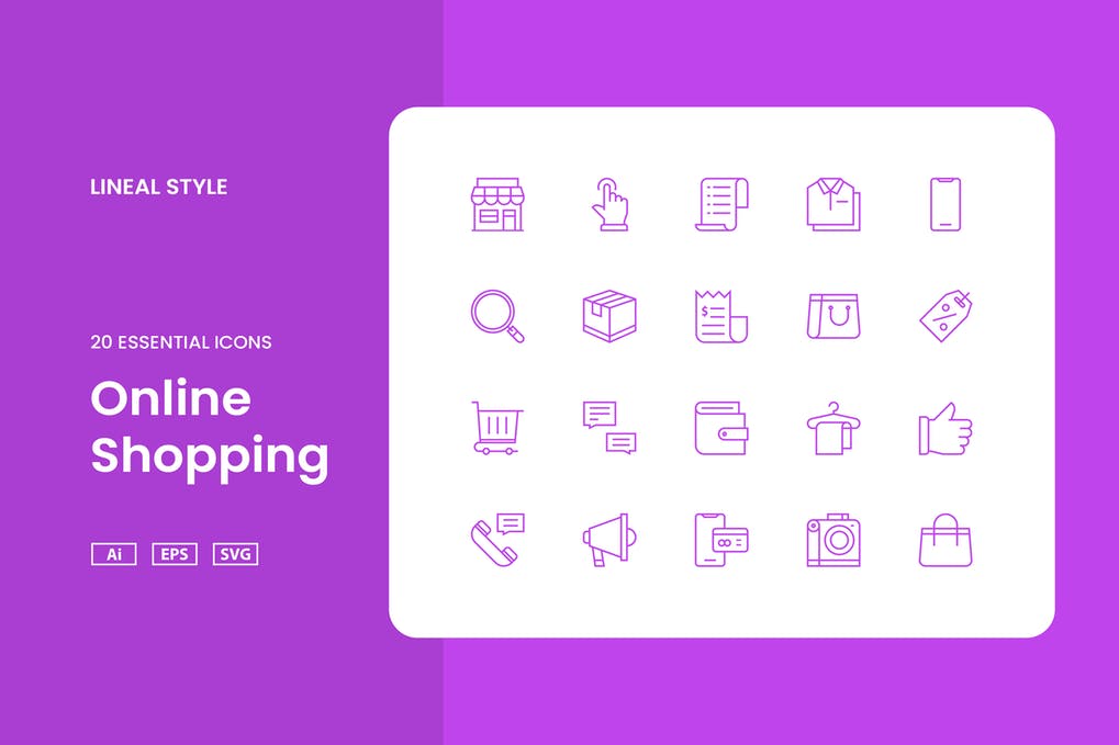 Free Online Shopping Icon Set Download