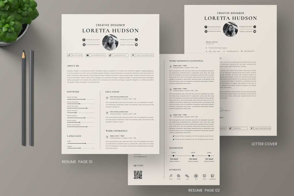 Professional Resume & Letter Template Vol.01