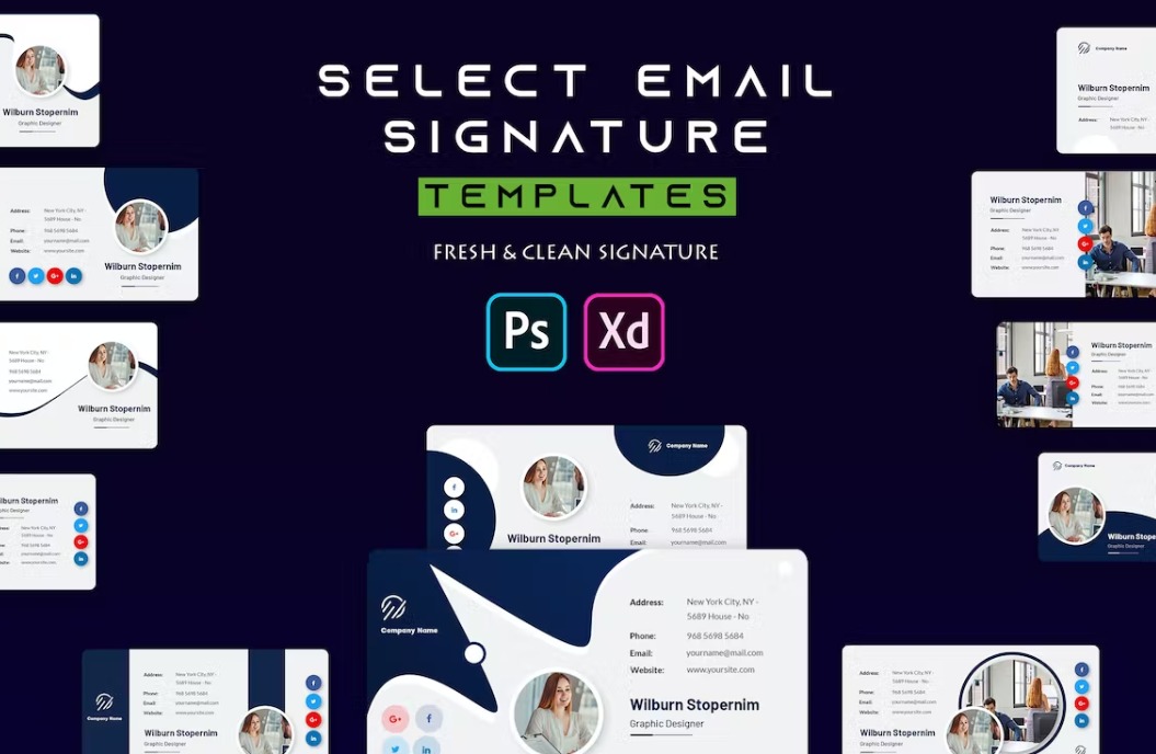 Select Email Signature Template