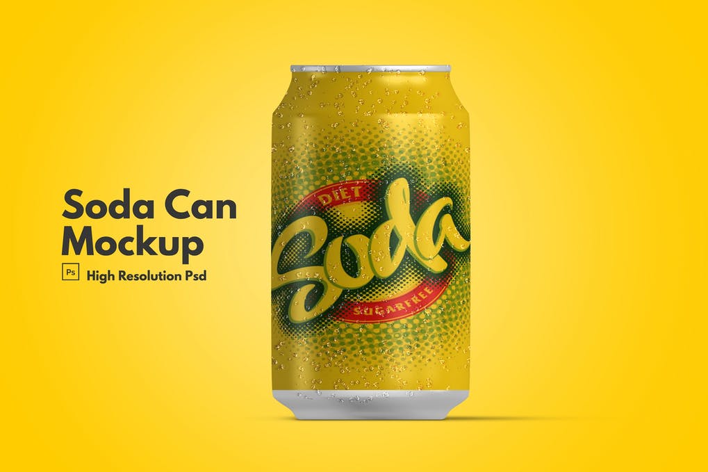 Free Soda Can Mock Up Download