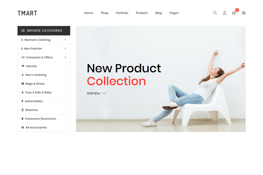 Free Tmart Minimalist Shopify Theme Download