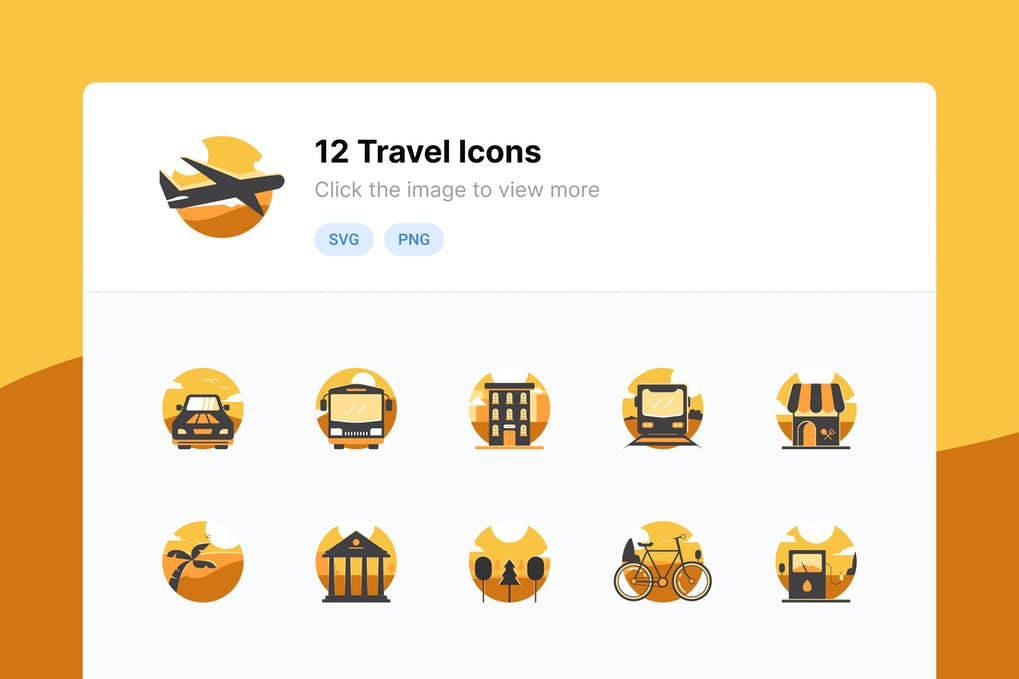 Free Travel Holiday Icons Download