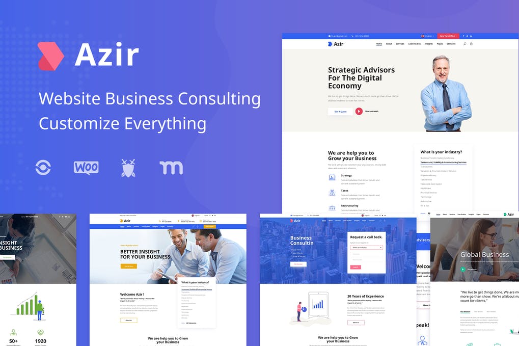 Free Azir Consulting Finance HTML5 Template Download