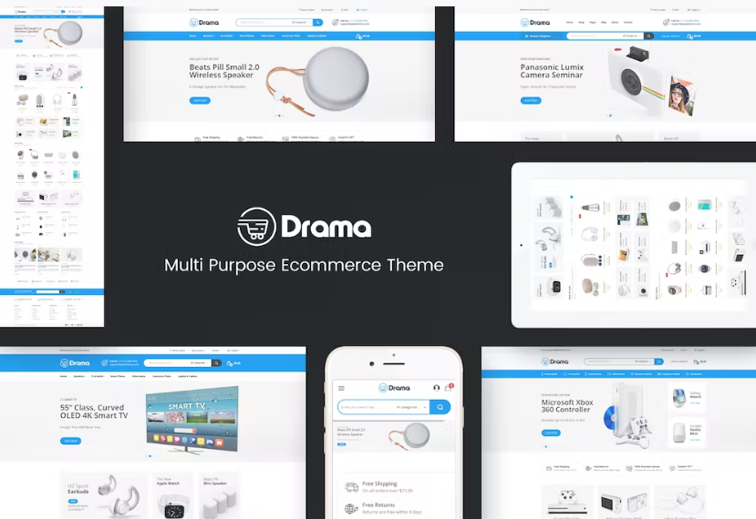 Free Drama Responsive Prestashop Theme Download