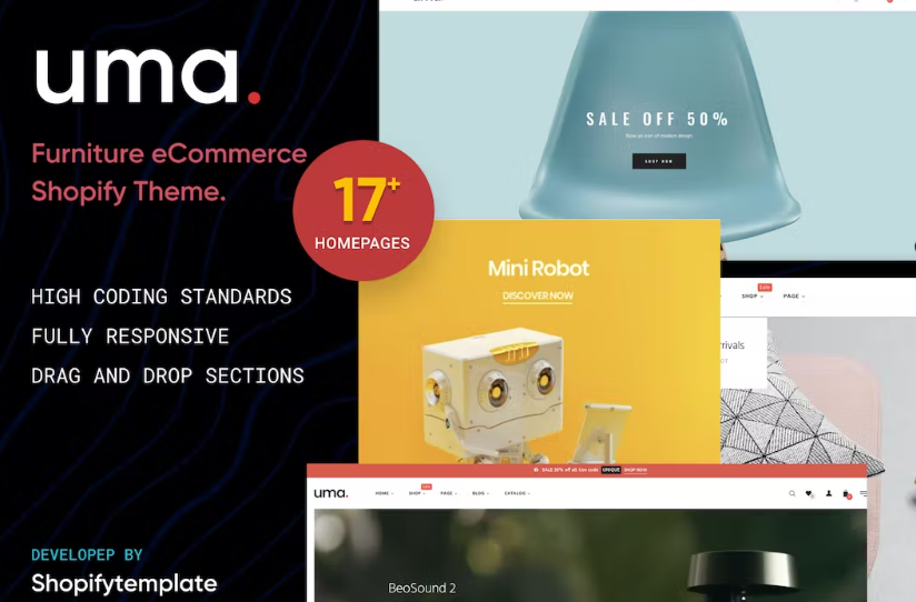 Free Uma Minimal Clean Multiple Shopify Theme Download