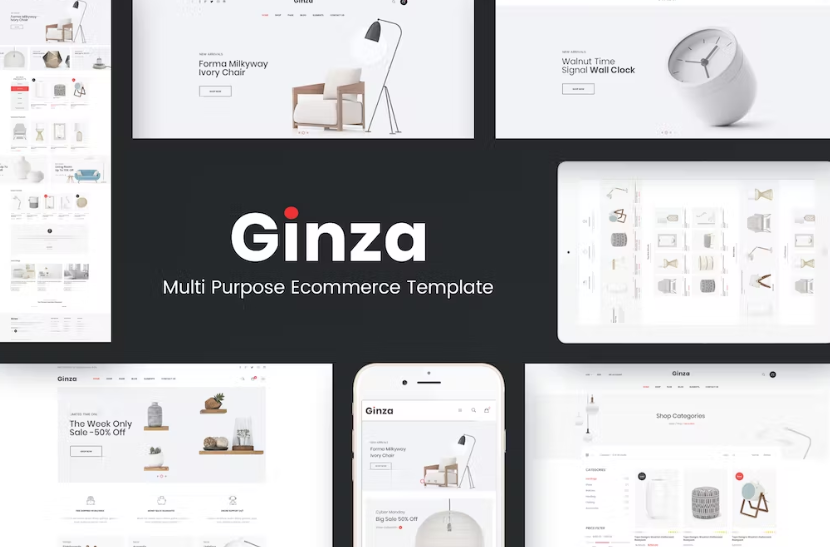 Free Ginza Responsive Prestashop Theme Download