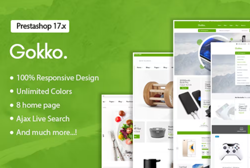 Free Gokko Responsive Prestashop 1.7 Theme Download