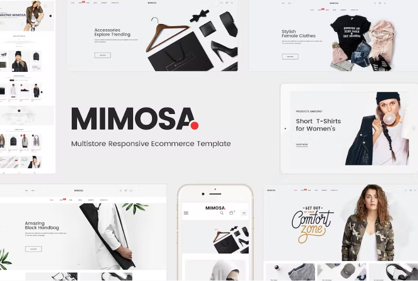 Free Mimosa Responsive Fashion Magento 2 Theme Download