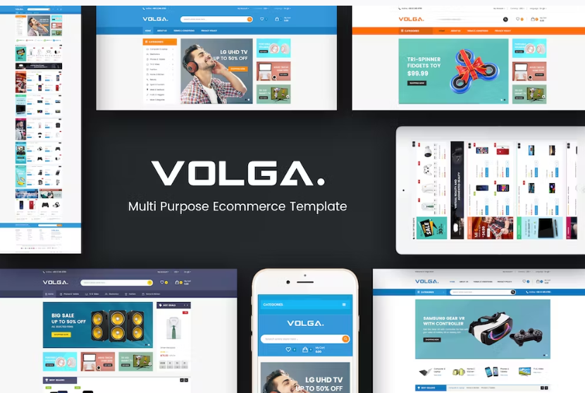 Free Volga MegaShop Responsive Prestashop 1.7 Theme