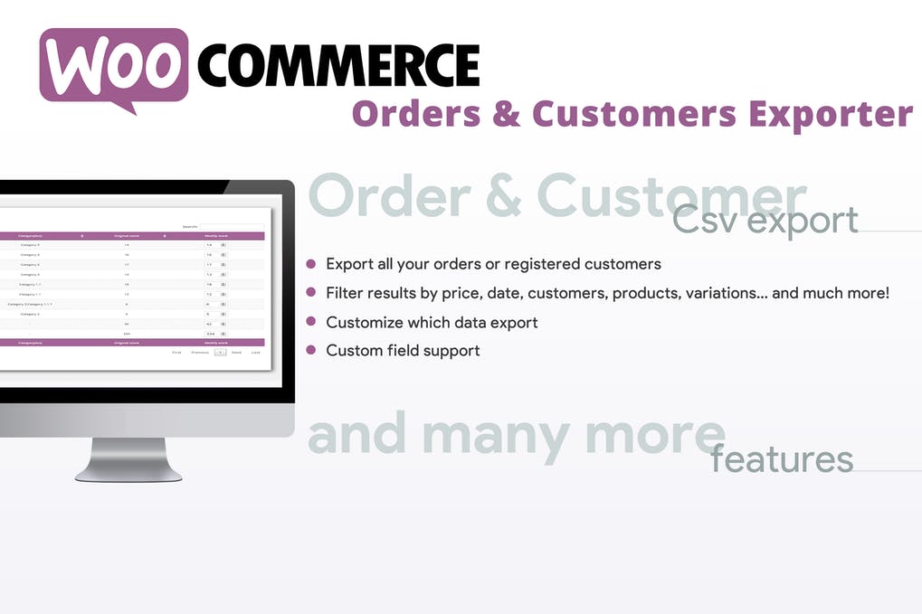 Free WooCommerce Orders Customers Exporter Download