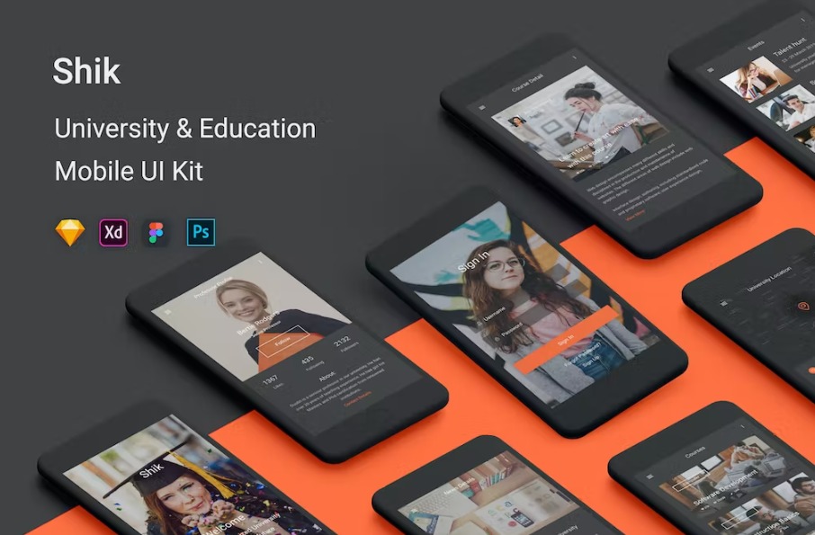 Free Shik University Education UI Kit Download