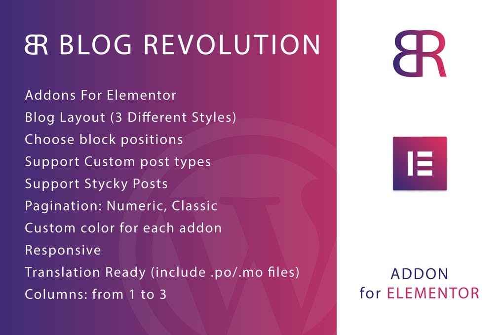 Free Blog Revolution for Elementor WordPress Plugin Download