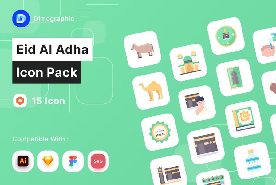 Free Eid Al Adha Icon Pack Template Download