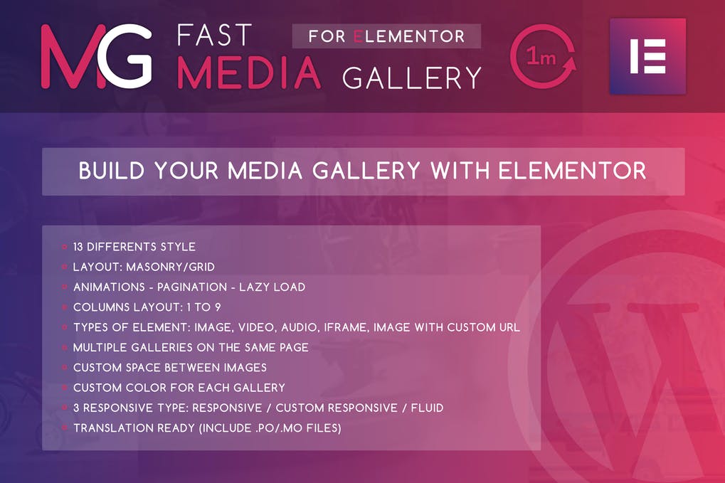 Free Fast Media Gallery For Elementor WordPress Plugin Download