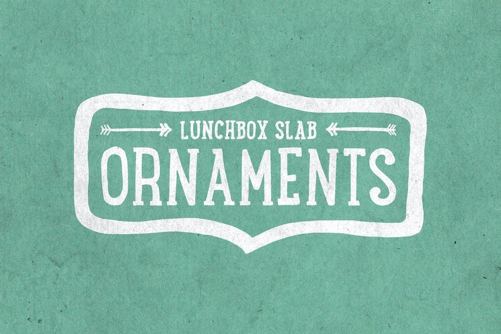 Free Lunchbox Slab Ornaments Font Download