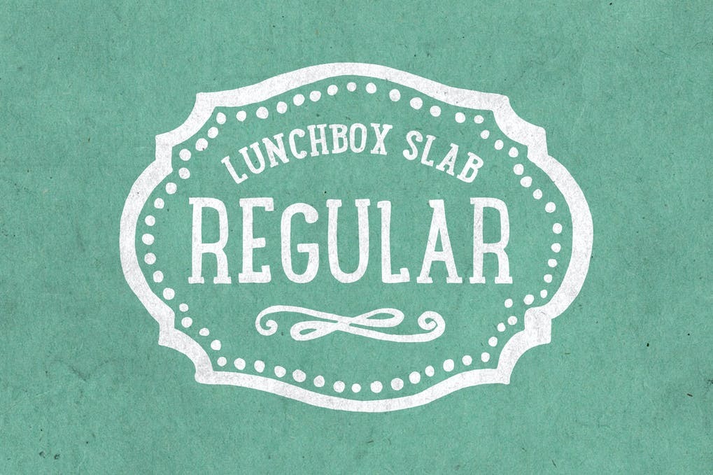 Free Lunchbox Slab Regular Font Download