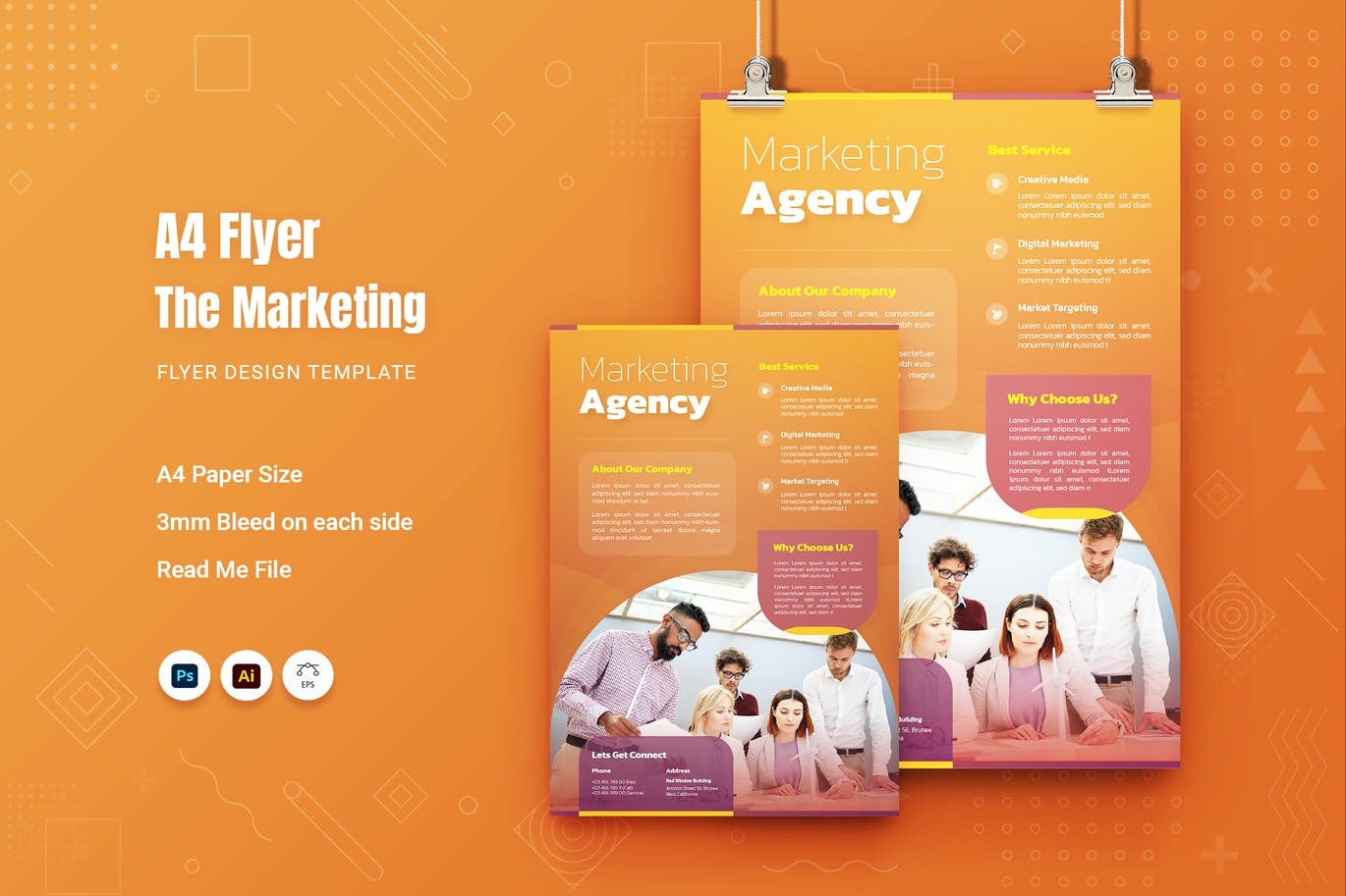 Free Marketing Agency Flyer Template Download