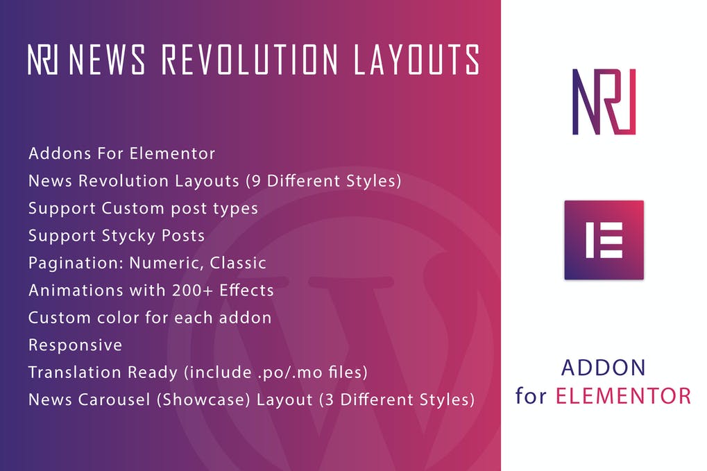 Free News Revolution Layouts Elementor WordPress Plugin Download