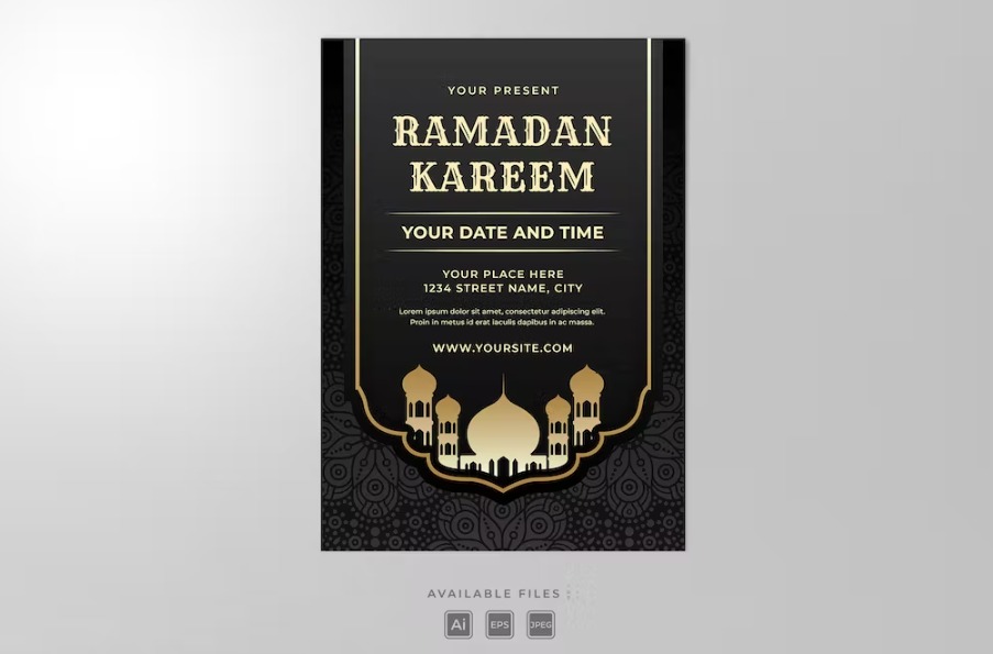 Free Ramadan Poster Template Download