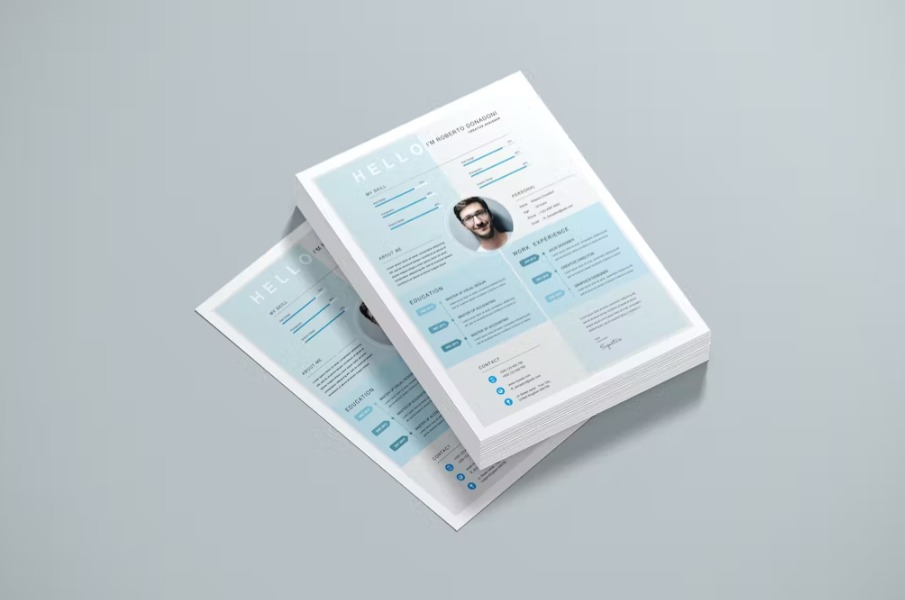 Free Modern CV Resume Template Download