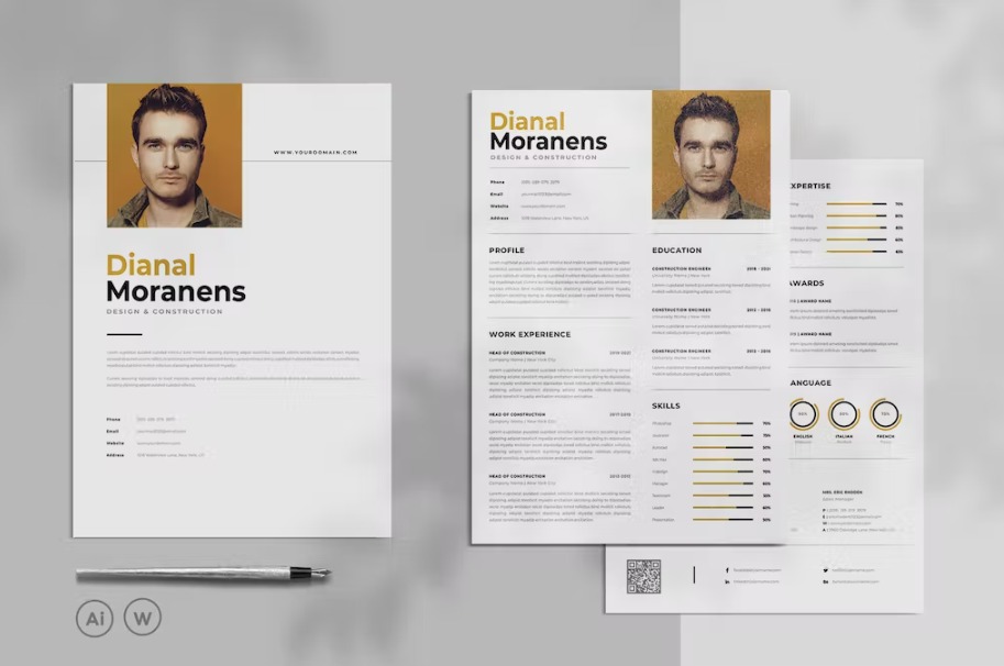 Free Modern Word Resume Template Download