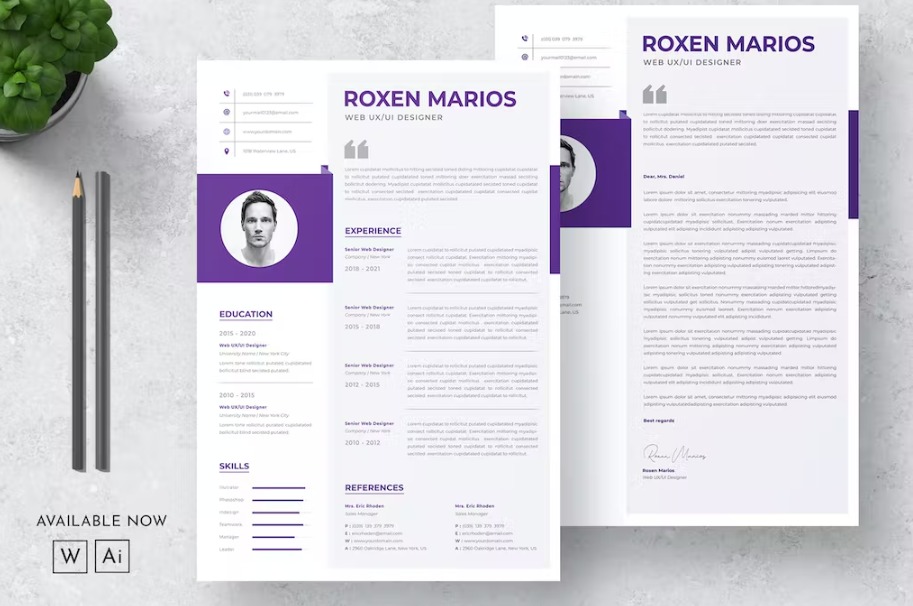 Free Modern Word Resume Template Download