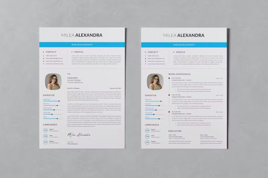 Free Modern Word Resume Template Download