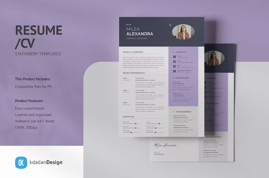 Free Modern Word Resume Template Download