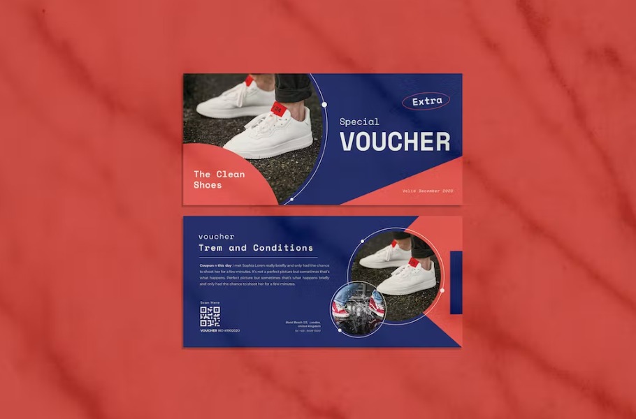 Free Shoes Clean Voucher Template Download