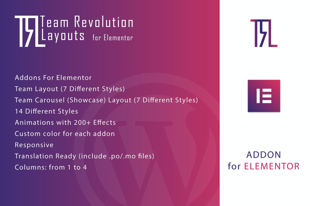 Free Team Revolution Layouts for Elementor Plugin Download