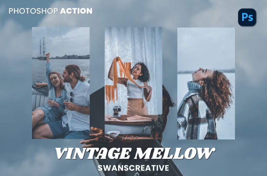 Free Vintage Mellow Photoshop Action Download