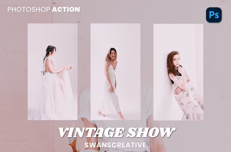 Free Vintage Show Photoshop Action Download