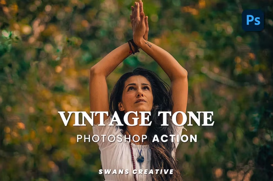 Free Vintage Tone Photoshop Action Download